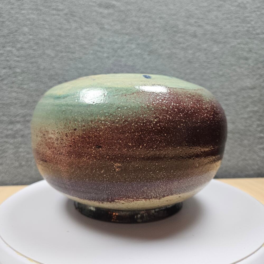 Hand-made Studio Art Pit Fired Pottery Signed with Lyrical description on bottom